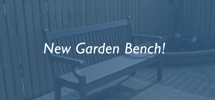 New garden bench